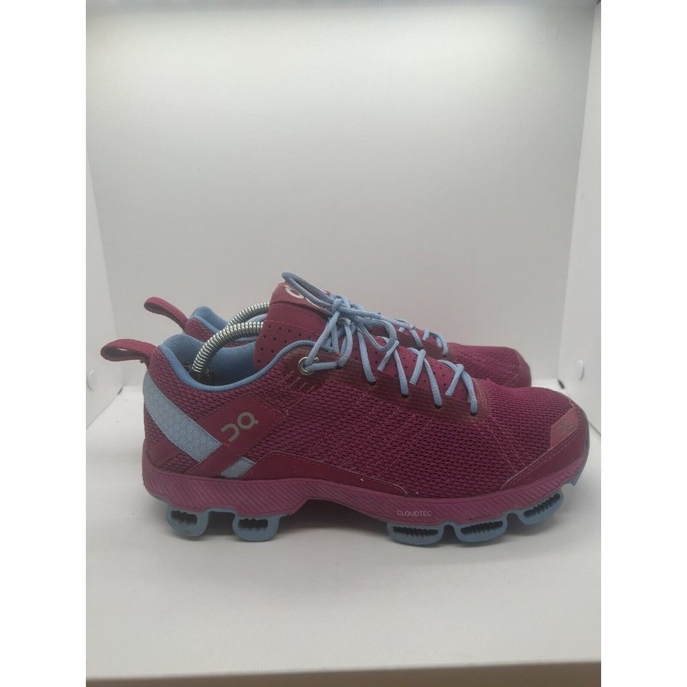 On Cloud Cloud Tec Pink Blue Running Shoes Size 7.5 Running Sneaker